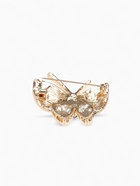 Брошь «Бабочка», серо-чёрная в золоте - Фото 3