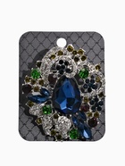 Брошь "Императрица" самоцветная, цветная в серебре - фото 809437334