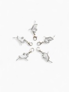 Шарм для браслета «Балерина», цвет белый в серебре (комплект 5 шт) - фото 45905445