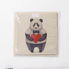 Короб стеллажный для хранения с крышкой «Влюблённая панда», 30×30×28.5 см - Фото 6