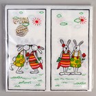 Салфетки бумажные «Пасхальные кролики», 33х33 см, набор 20 шт. - фото 4608039