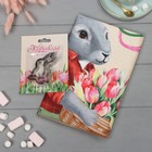 Набор «8 марта»: полотенце 40×73 см, саржа 190 г/м², формочки для печенья - Фото 1