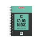 Тетрадь А6 на гребне, 60 листов в клетку ErichKrause Color Block, обложка мелованный картон, МИКС - Фото 4