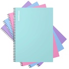Тетрадь на спирали ErichKrause. Pastel А4, 80 листов, в клетку, пластиковая обложка, блок офсет, МИКС - Фото 1