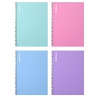 Тетрадь на спирали ErichKrause. Pastel А4, 80 листов, в клетку, пластиковая обложка, блок офсет, МИКС - Фото 2