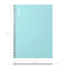 Тетрадь на спирали ErichKrause. Pastel А4, 80 листов, в клетку, пластиковая обложка, блок офсет, МИКС - Фото 12