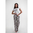 Брюки женские KAFTAN "Лама", цв. серый, р. 44-46 - фото 52429218