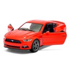 Машина металлическая Ford Mustang GT, 1:38, открываются двери, инерция, цвет красный - Фото 4