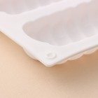 Форма для муссовых десертов и выпечки KONFINETTA «Корде», 30×17,5×2 см, 9 ячеек (9×4,5 см), цвет белый - фото 4295632