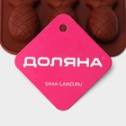Форма для конфет и шоколада Доляна «Ананас», силикон, 22.5×10.5 см, 12 ячеек, коричневая - Фото 8
