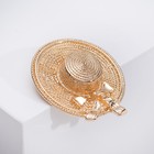 Брошь «Шляпка», цвет золото - Фото 2