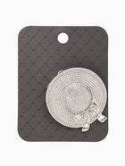 Брошь «Шляпка», цвет серебро - Фото 4