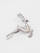 Брошь новогодняя «Олень», цвет белый в серебре - Фото 4