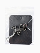 Брошь «Ящерица» тритон, цветная в чернёном серебре 4570864