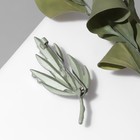 Брошь «Букет» ландыши, бело-зелёная - Фото 2