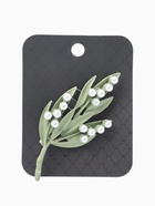 Брошь «Букет» ландыши, бело-зелёная  (артикул 4570876)  большой выбор товаров оптом и в розницу по низким ценам с доставкой