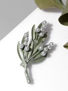 Брошь «Букет» ландыши, бело-зелёная  (артикул 4570876)  большой выбор товаров оптом и в розницу по низким ценам с доставкой