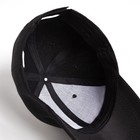 Бейсболка мужская однотонная MINAKU, размер 58, цвет черный - Фото 5