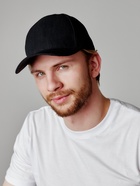 Бейсболка унисекс однотонная MINAKU на липучке, размер 58, чёрная - Фото 6