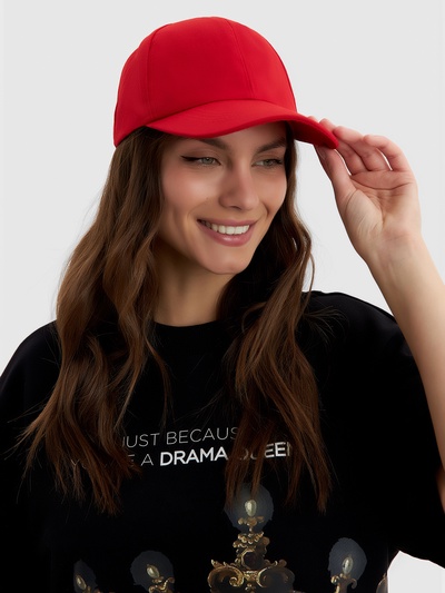 Бейсболка однотонная MINAKU, размер 58, красный