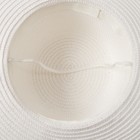 Шляпа женская MINAKU "Морская", размер 56-58, цвет белый - Фото 4