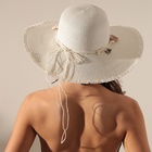 Шляпа женская MINAKU "Морская", размер 56-58, цвет белый - Фото 3
