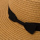 Шляпа женская MINAKU "Summer", размер 56-58, цвет коричневый - Фото 2