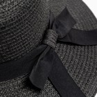 Шляпа женская MINAKU "Summer joy", размер 56-58, цвет черный - Фото 4