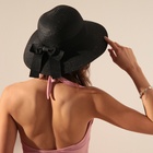 Шляпа женская MINAKU "Summer joy", размер 56-58, цвет черный - Фото 6