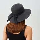 Шляпа женская MINAKU "Summer joy", размер 56-58, цвет черный - Фото 7