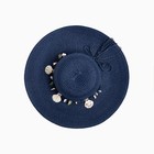 Шляпа женская MINAKU "Ocean", размер 56-58, цвет синий - Фото 2