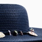 Шляпа женская MINAKU "Ocean", размер 56-58, цвет синий - Фото 3