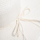 Шляпа женская MINAKU "Ocean", размер 56-58, цвет белый - Фото 4