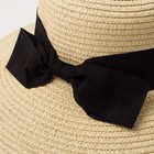 Шляпа женская MINAKU "Beach", размер 56-58, цвет бежевый - Фото 2