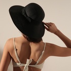 Шляпа женская MINAKU "Beach", размер 56-58, цвет черный - Фото 2