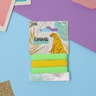 Резинки для волос «Стиль», набор 3 шт., 5.5 см, салатовые, жёлтые - Фото 1