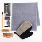 Набор подарочный «Мужчине №1», 7 предметов, полотенце и аксессуары - Фото 2