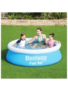 Бассейн надувной Bestway Fast Set 57392, 183×51 см, круглый - Фото 7
