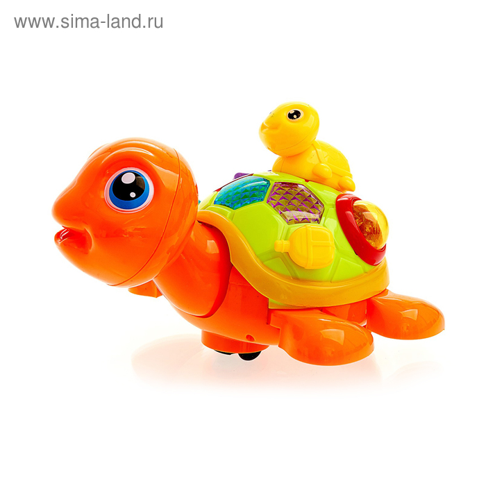 Развивающая игрушка «Черепашка с малышом», световые и звуковые эффекты, МИКС, в пакете - Фото 1