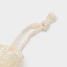 Люффа - мочалка для тела натуральная Доляна, 8×6×6 см, бежевая - Фото 5