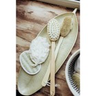 Щётка банная массажная для тела Доляна, с ручкой и массажёром, натуральная щетина - Фото 8