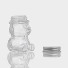 Баночка для мёда и варенья Доляна «Медвежонок», 40 мл, 5×6.5 см, стекло, прозрачная - Фото 4