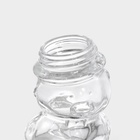 Баночка для мёда и варенья Доляна «Медвежонок», 40 мл, 5×6.5 см, стекло, прозрачная - Фото 6