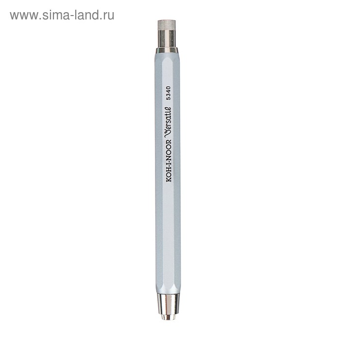 Карандаш цанговый Koh-I-Noor 5340. Versatil, толщина грифеля 5.6 мм, НВ, серебряный корпус - Фото 1