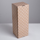 Коробка подарочная складная, упаковка, «Крафт», 12 х 33.5 х 12 см  (артикул 4679572)  большой выбор товаров оптом и в розницу по низким ценам с доставкой