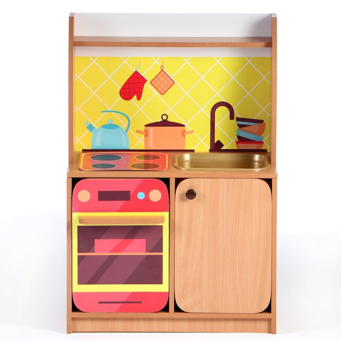 Игровой набор Кухня Машенька мойка МИКС, 684х400х1002, Цветной - фото 1886452598