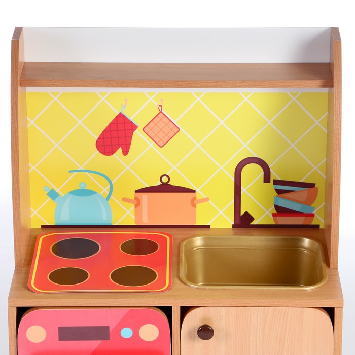 Игровой набор Кухня Машенька мойка МИКС, 684х400х1002, Цветной - фото 1886452599
