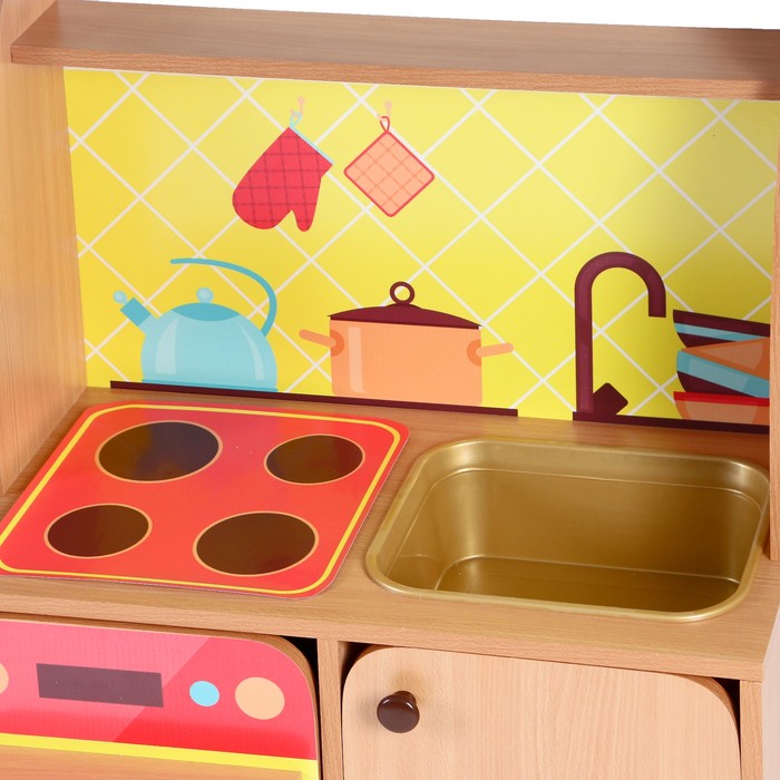 Игровой набор Кухня Машенька мойка МИКС, 684х400х1002, Цветной - фото 1907067827