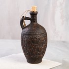 Винная бутылка "Виноград", декор, красная глина, 0.75 л - Фото 1