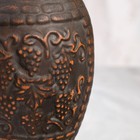 Винная бутылка "Виноград", декор, красная глина, 0.75 л - Фото 4
